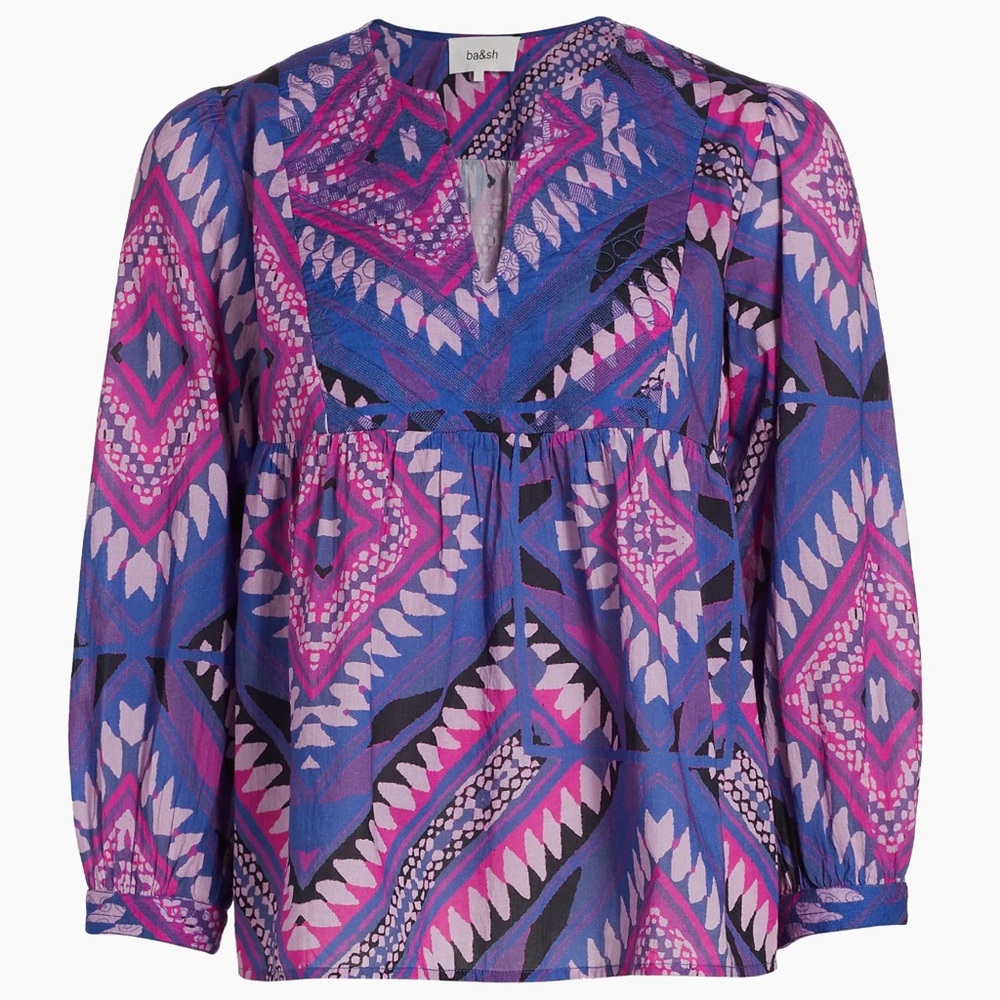 ba&sh

Gilo Cotton Geometric Blouse